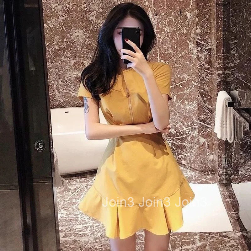 Female Dresses 2025 Ruffle Mini Womens Dress Short Clothing Birthday Aesthetic Cotton Sensual Sexy Korean Style Cheap Casual Xl