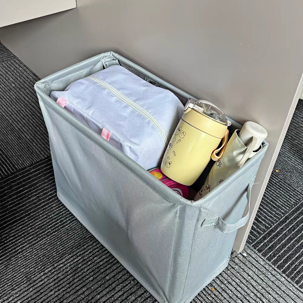 Square laundry basket cotton and linen dirty clothes basket foldable fabric laundry basket dirty clothes storage bucket factory direct sales