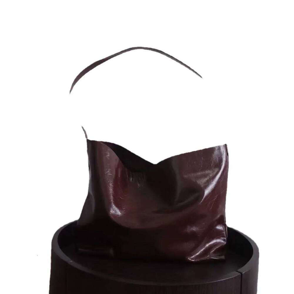 New Nichedesign Korean Style Casual Tote Simple Genuine Leather Bucket Women's Crossbody Bag Motorcycle Equipment Access