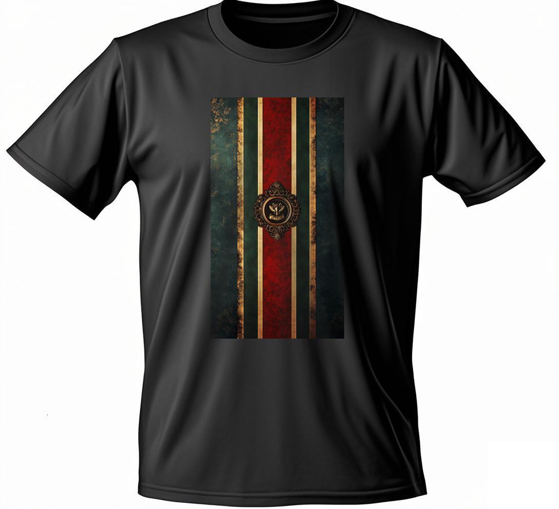 Ddmytiger T Shirt With A Red Green And Yellow Striped Design Short Sleeve Round Collar Jogging Suit