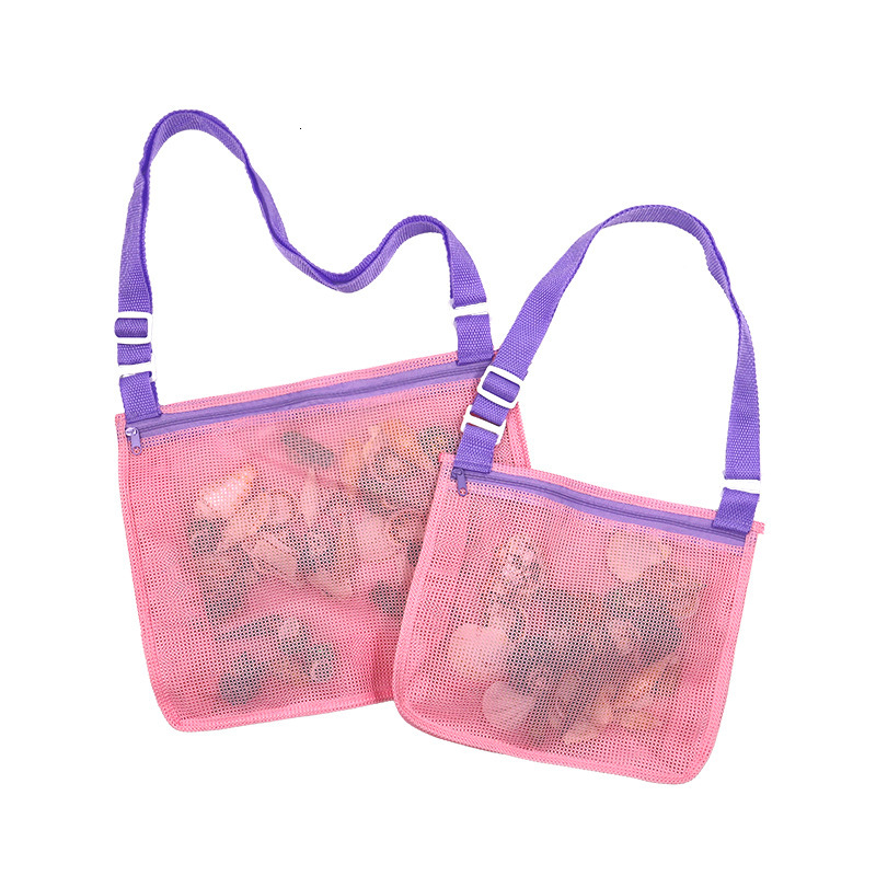 Travel Children's Toy Hollow Out Transparent Beach Shoulder Large and Small Shell Storage Bag
