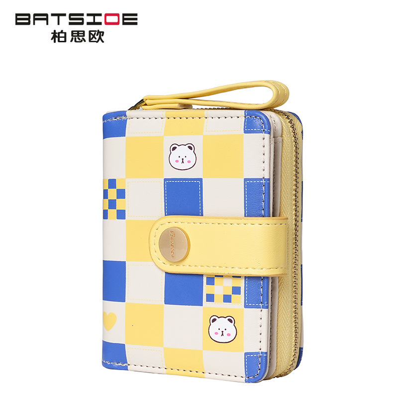 Free Shipping Designer 2024 European and American British Style Women's Wallet Plaid Rabbit Luxury bag Checkerboard ID Holder Bag Light Luxury St