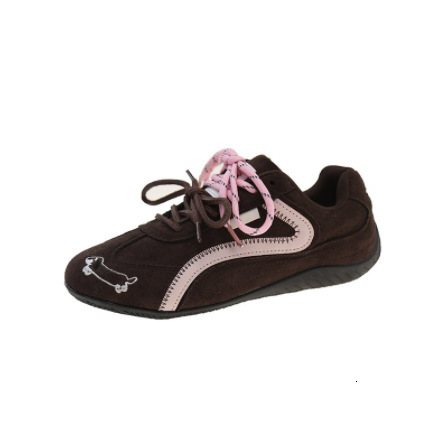 Green Apple Training for Women 2025 Spring New Thick-Soled Casual Sports Sneakers Comfortable Thin Low Racing Shoes ddmythur