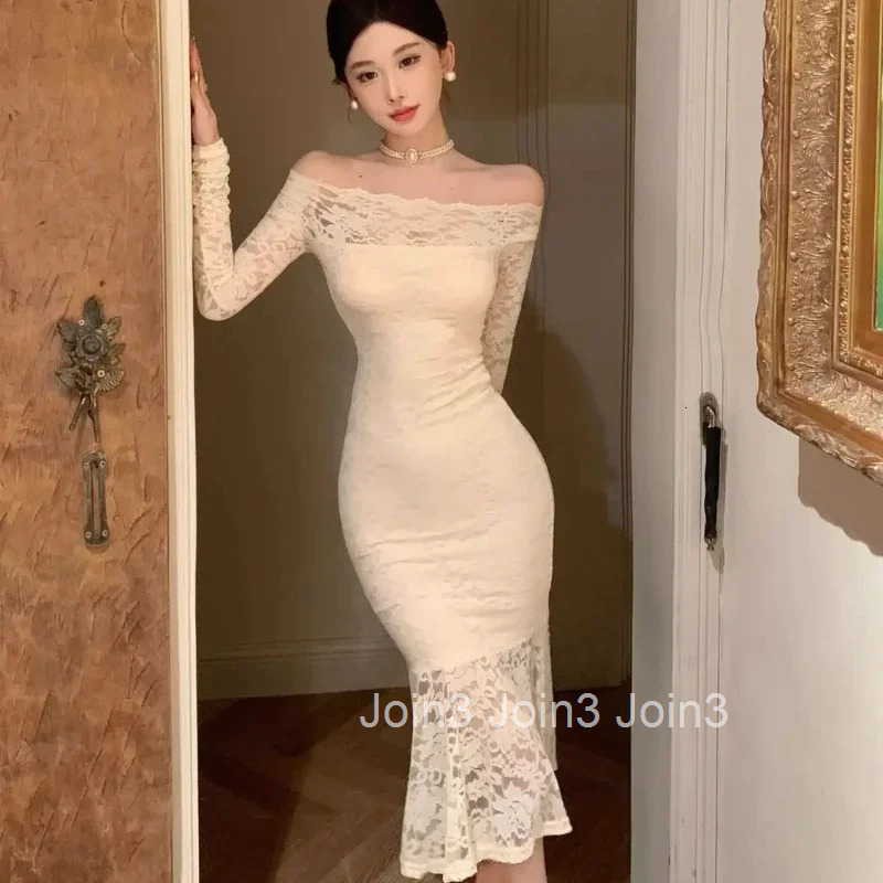 Tight Sexy Coquette Clothes Corset Bodycon Dresses for Women Y2k On Sale Clearance Full New Features of Woman Long Sleeve Dress