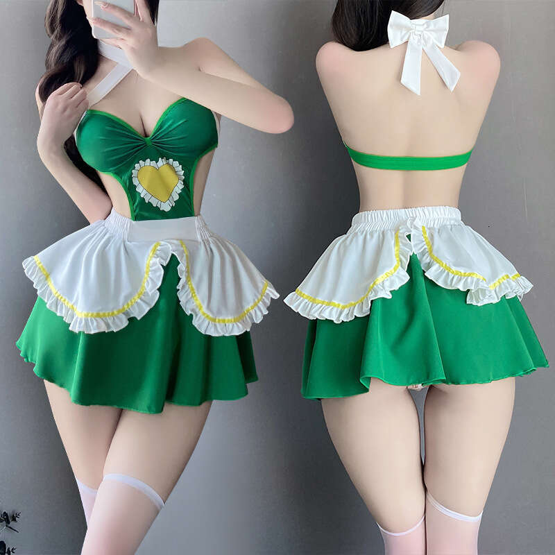 Sexy Lingerie Sexy Lingerie Cute Pure Desire Style Maid Nightdress Temptation Bed Passion No-Take-Off Uniform Set For Women 2780 Women Lingerie