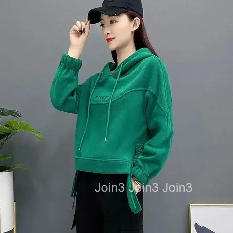 Plain Cotton Womens Hooded Sweatshirts Thick Autumn and Winter Cold Female Top Warm Basic Emo High Quality Long Sleeve Hoodies