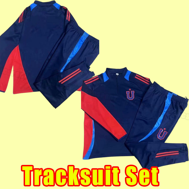 Long sleeve Soccer tracksuit 25-26 Universidad de Chile 10 VARGAS 9 FERNANDES 11 PALACIOS 13 men training