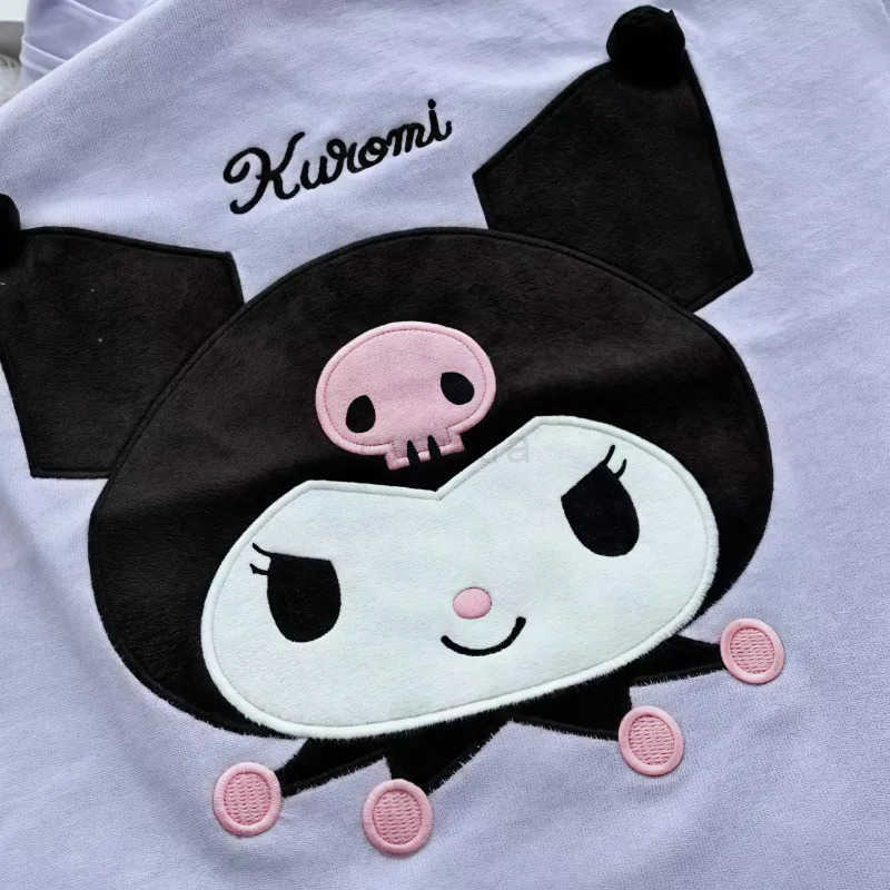 Sanrio Kuromi Childrens T-shirt My melody cartoon cute print versatile summer cotton breathable short sleeve top wholesale XJ250618XJ250618