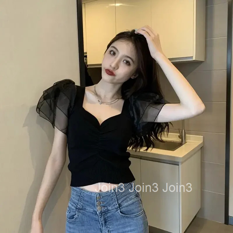 Sexy Woman Tops Lace T Shirt for Women Yk2 Korean Trending Clothing Style Fashion Womens 2025 Harajuku Japanese Vintage Goth