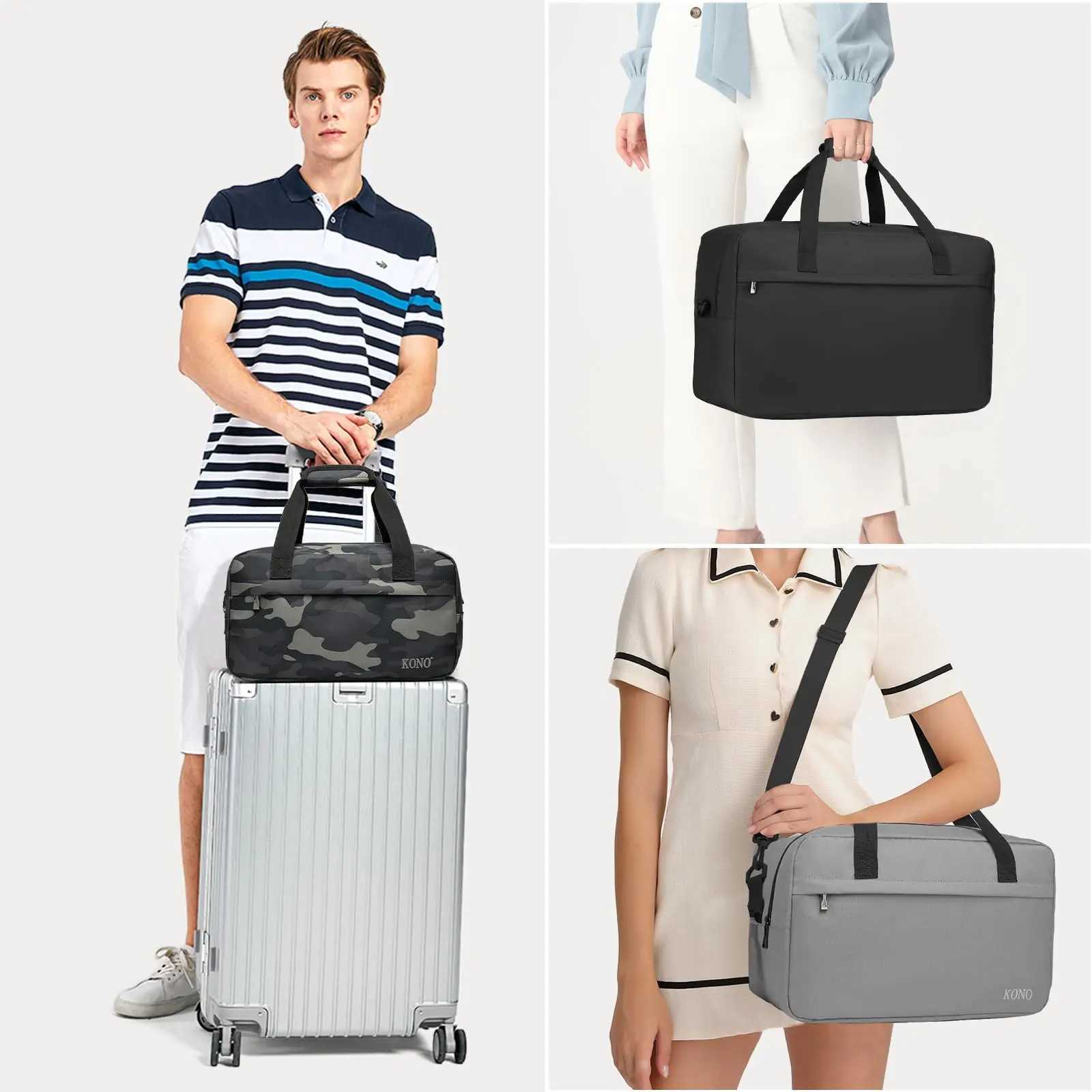 Any 35x20x20 Cabin Bag Under Seat RyanAIR Carry on Bag Sports Travel Duffel Holdall Hand Luggage 14L Unisex W250618