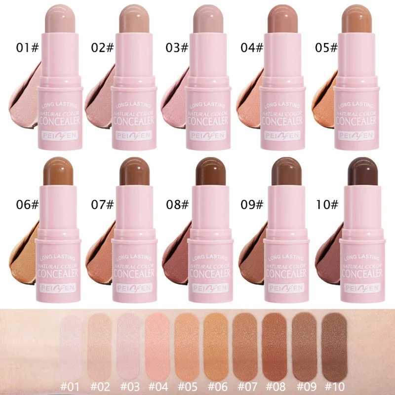 Matte Face Concealer Foundation Bronzer Contouring Highlighter Shadow Silkworm Stick Full Coverage Spot Concealer Natural Makeup XJ250618