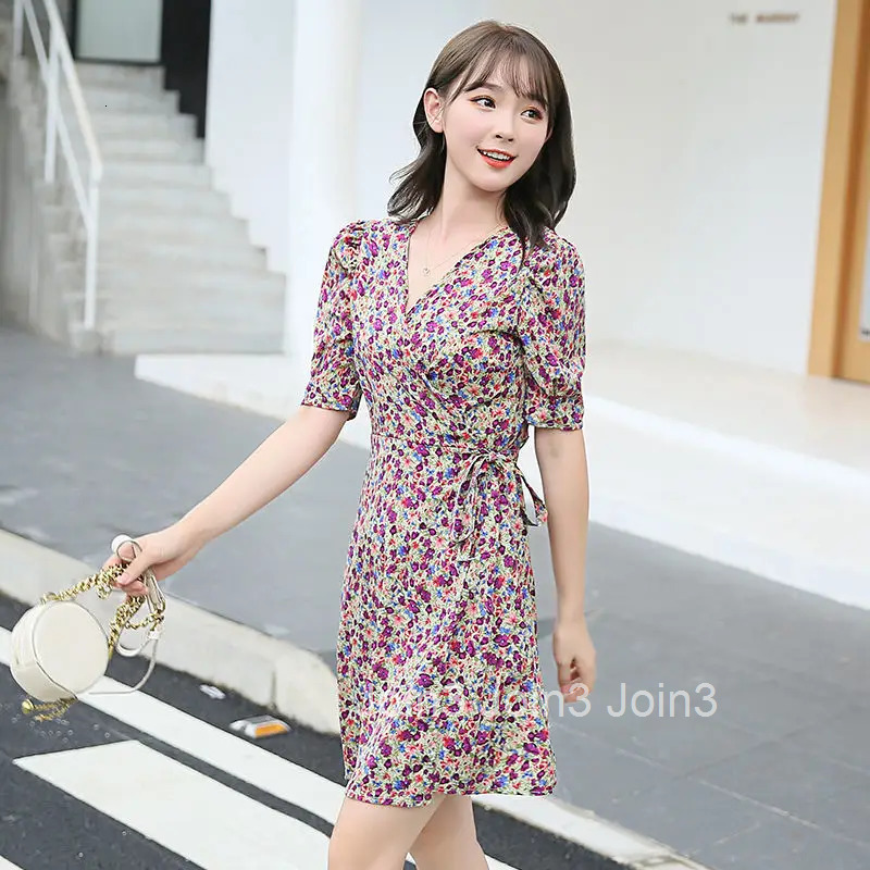 Female Dresses 2025 Flower Clothing Bandage Womens Dress Holiday Floral Fancy Midi Outfits New In One-piece Xl Cheap Casual Hot