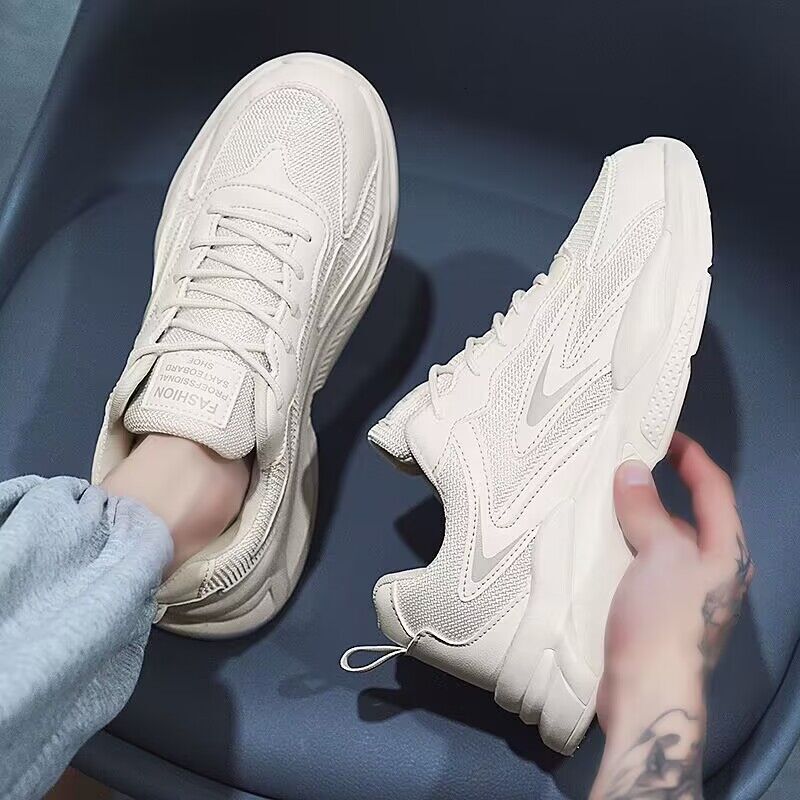 Spring Breathable Running Sports Thick Sole Casual Shoes Student Men S Trendy Versatile Mesh Casual Shoes Ddmysaturn