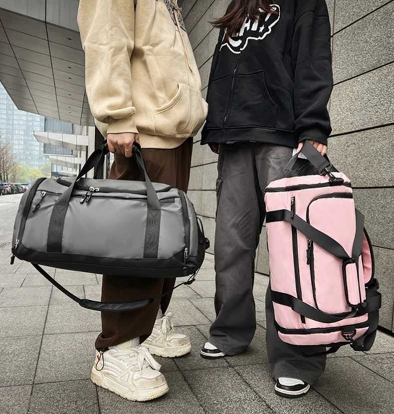 Travel Bag with Large Capacity Short Distance Luggage Bag With Printed Name Custom Fitness Bag Sports Training Bag DIY W250618