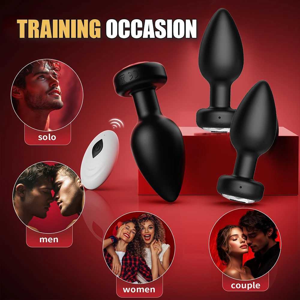 1 pc 10 Frequency Anal Vibrator Wireless Remote Butt Plug Adult Toys Sex Toys Sexy Toys Adult Masturbation Products XJ250618