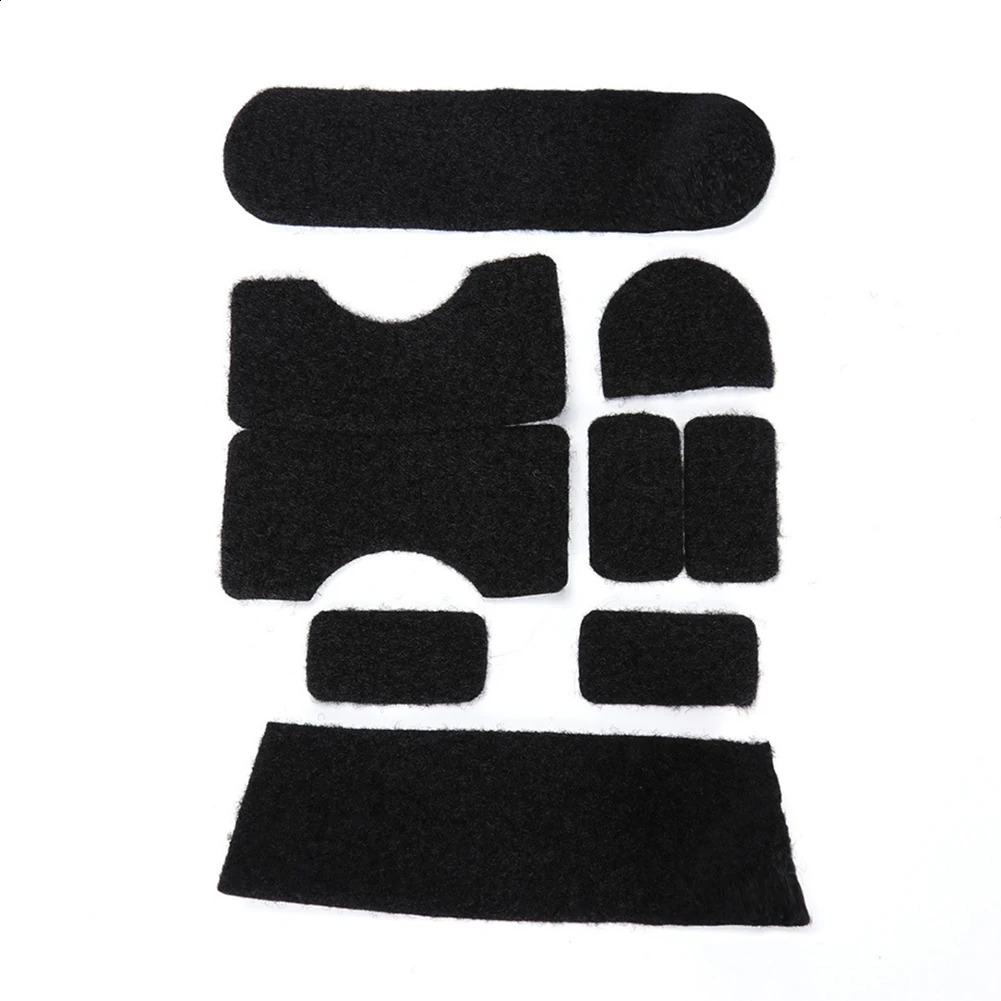 9pcsset Helmet Tape Cover Convenient Equipment Sticky Fastener Accessories Professional Patches Polyester 250611