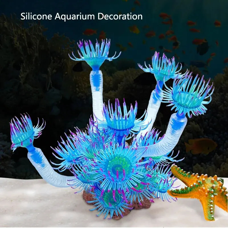 Artificial Underwater Coral Aquarium Fish Tank Simulation Decoration Aquarium Backgrounds Plants Water Grass Accessories 250613