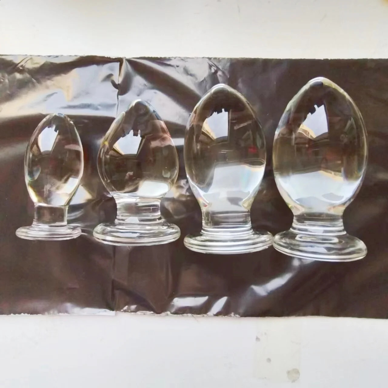 VaHppy Smooth Duck Egg Extra large Glass Anal Plug 780g 7cm SM BDSM Sex toys for gay Adult Products Female Masturbators Dildo 250617