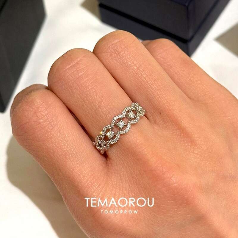 Similar Simple Lace Rhinestone for Women, Light Luxury Elegant Temperament Exquisite Open Ring