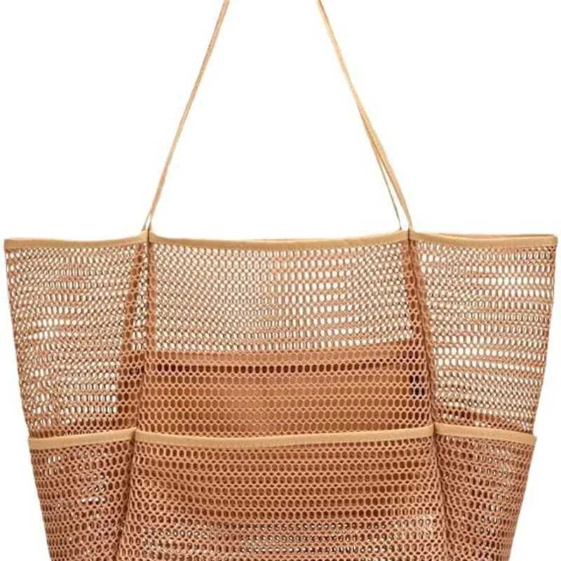 Swimming Beach Bag Portable e-shoder Storage Bag Crossbody Bag Versatile Mesh Bag B250618
