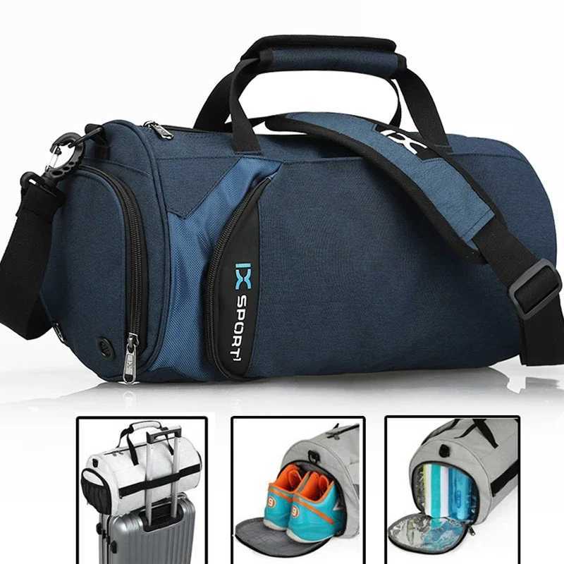 Inoxto Large Gym Bag Fitness Bags Wet Dry Training Men Yoga Shoes Travel Bag Shoulder Handbags Multifunction Work Swimming Bag W250618