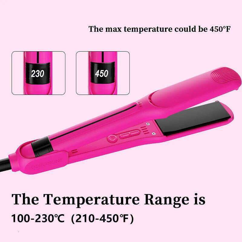 Infrared Hair Straightener 1.25 inch Ultra Smooth Ceramic Coated Float Plate Flat Iron MCH Heater Planchas De Cabello