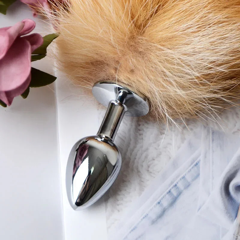 Anal Plug with Real Fox Tail for Woman Separable Cosplay Butt Plug Anal Adult Products Masturbator Man Female Couples Sex Toys 250617