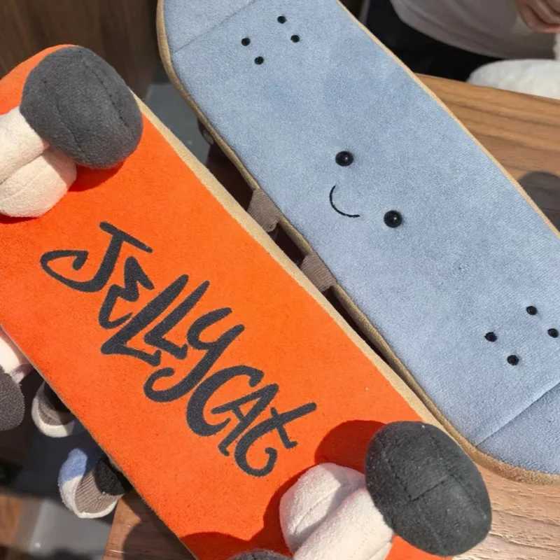 34cm Fun Sports Skateboard Plush Toy Home Bedroom Plush Decorative Doll Skateboard Stuffed Toy Dolls Children Gifts W250618