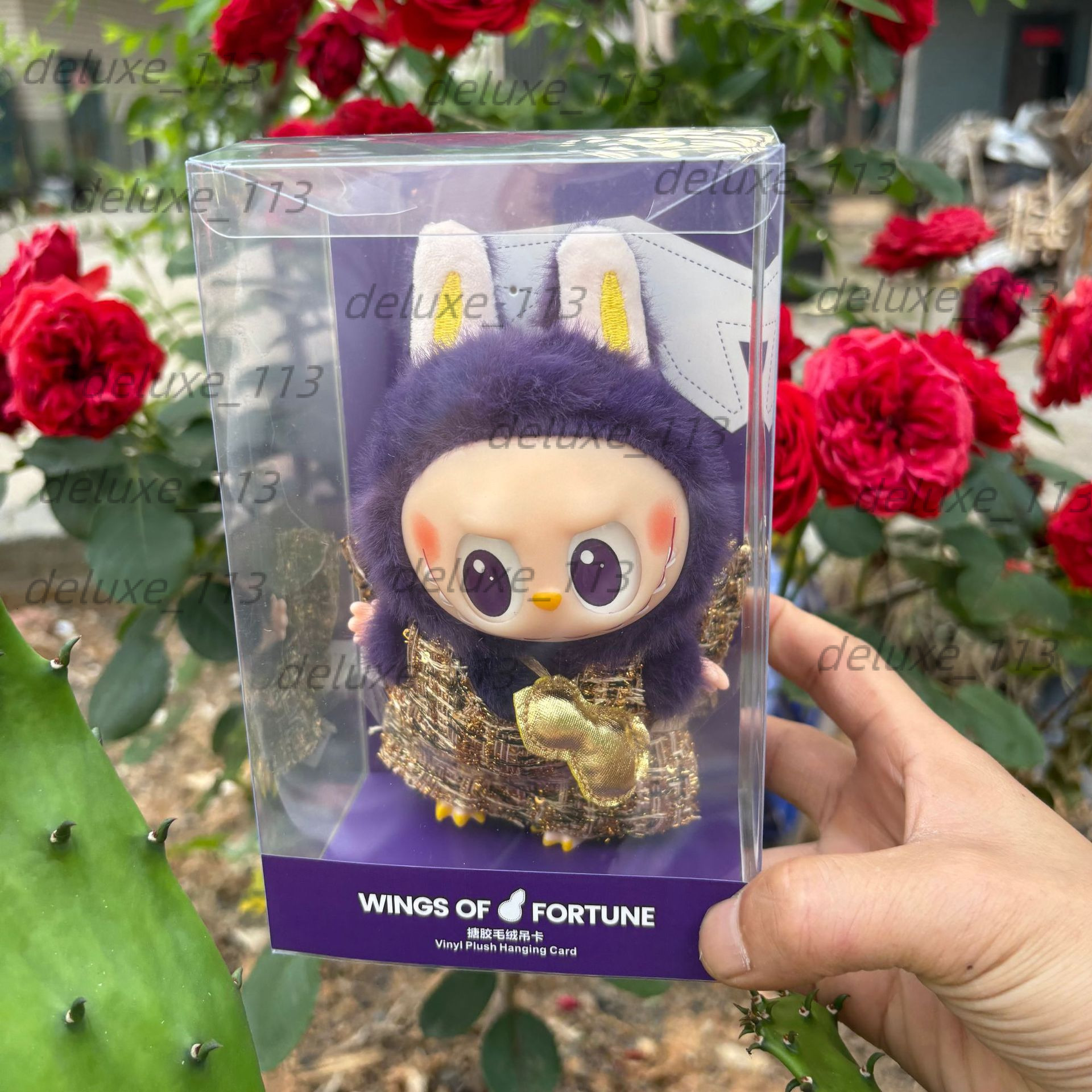 Spring Wild High-Quality Bubble Mart Plush Pendant Denim Original Factory Same Style Clothes Doll Toy