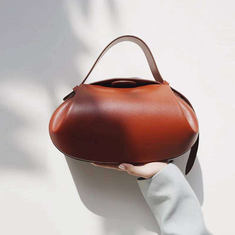 Jamhoo Women New Circular PU Vintage Solid Hasp Soft Designer Shoulder Bag Handbag Pures And Bags Crossbody