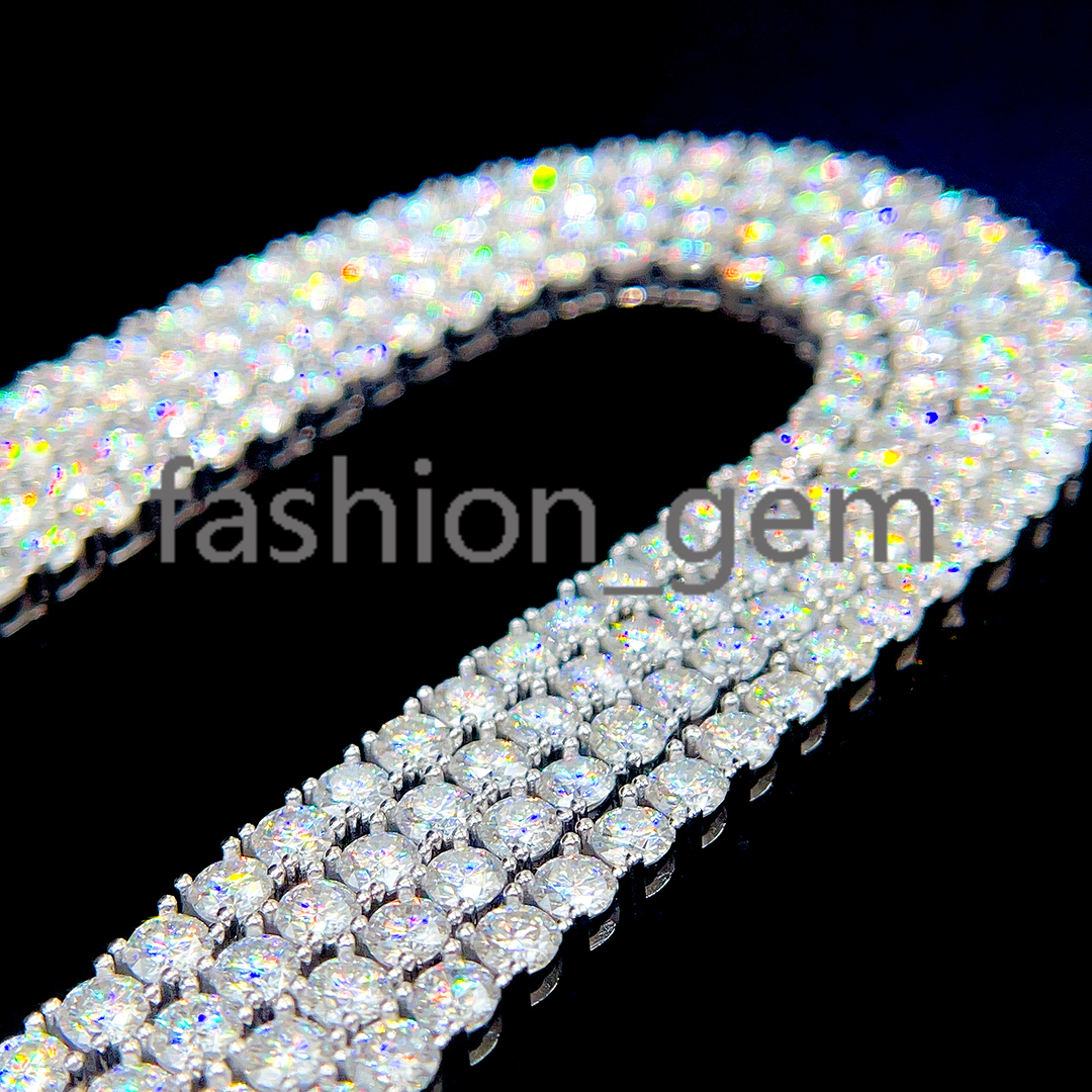 Tennis Necklace Bracelet Pass Diamond Tester Iced Out Bling Moissanite Diamond Hip Hop Jewelry 925 Silver Tennis Chain