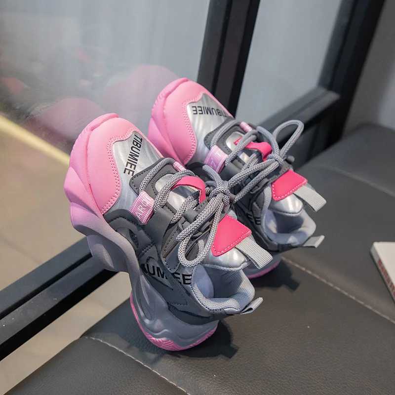 Kids Running Shoes Candy Color Boys Girls Sneakers Hook loop 2024 New Fashion Versatile Children Running Shoes Casual Dirt-proof Z250618