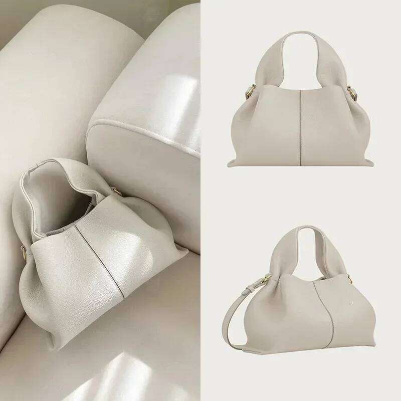 Cloud French Brand Genuine Cowhide Ladies Simple Dumpling Shoulder Bag