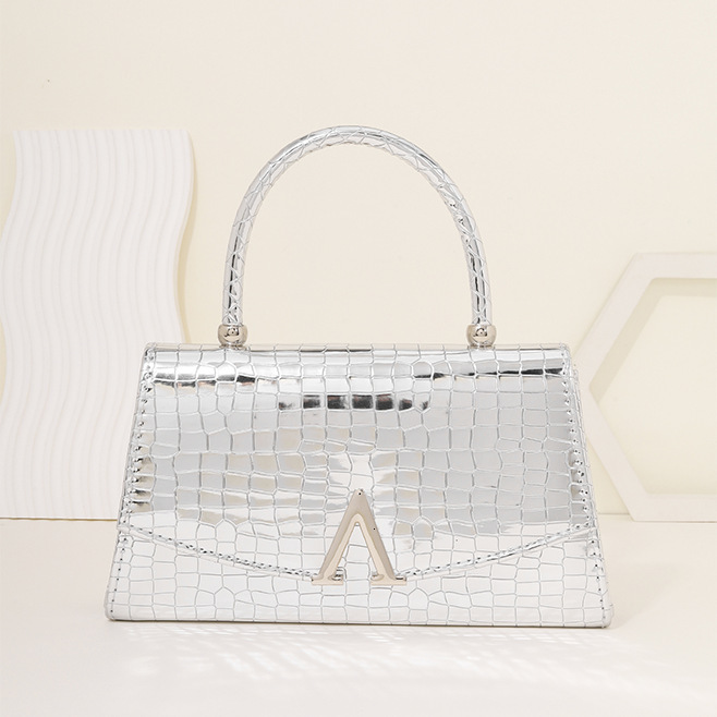 Free Shipping Designer Trendy Women's Handbag Irregular Crocodile Leather Texture Evening Bag Luxury Bag Shoulder Crossbody Bag Manufacturer Supp