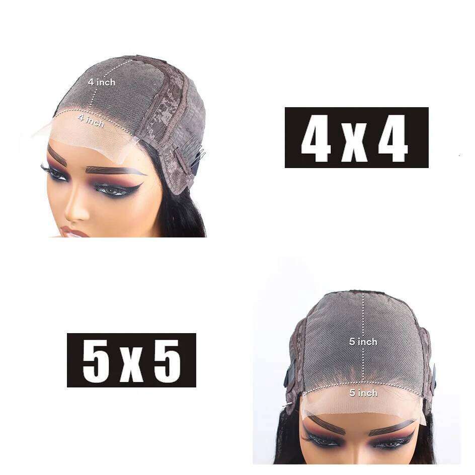 Varlea Bob Wigs Deep Water Wave Short 5x5 Lace Hd 4x4 Closure Human Hair Black Curly Wig Brazilian