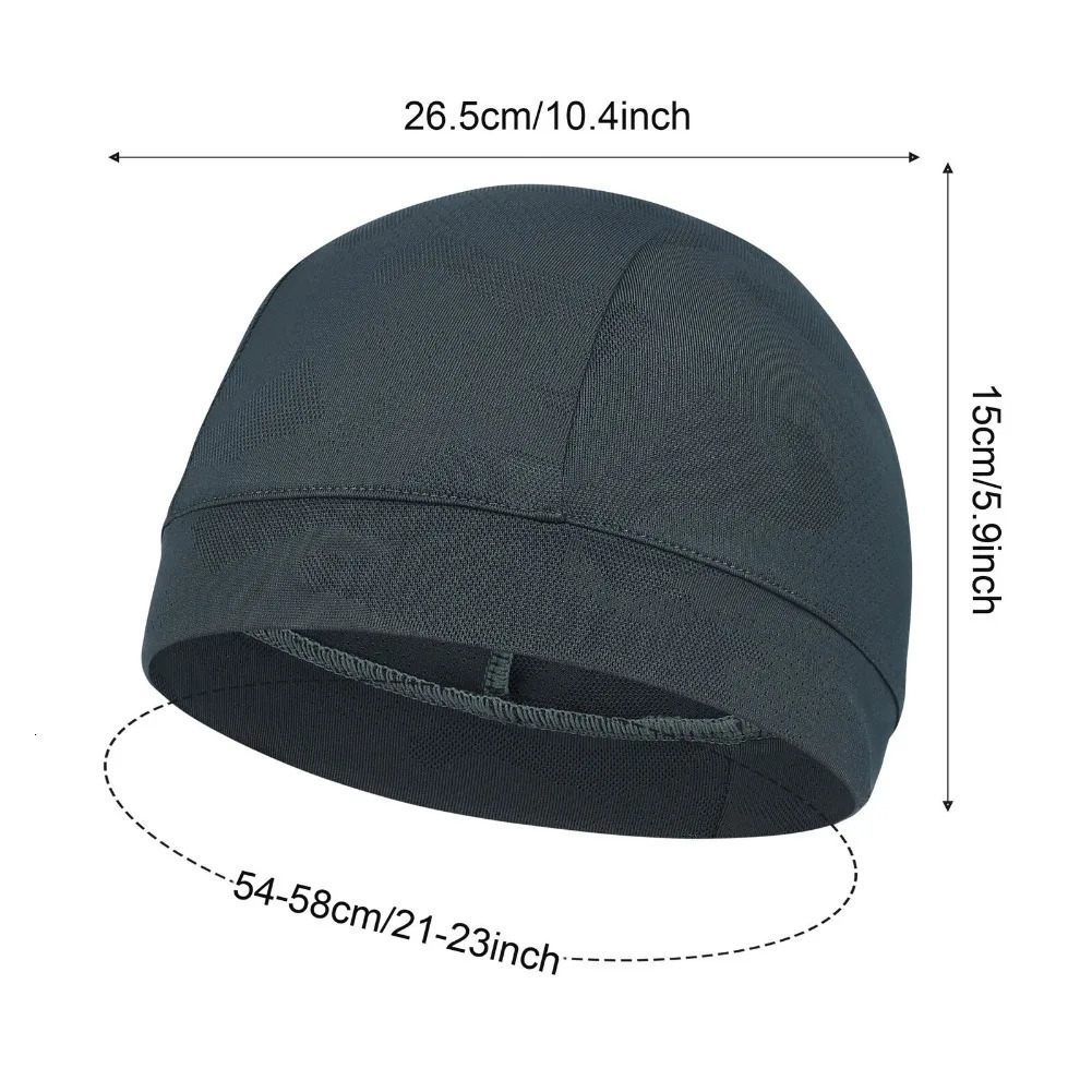 Summer Sports Cooling Skull Cap Cycling Running Motorcycle Helmet Liner Beanies Hat Breathable Sweat Wicking Hat for Men Women 250618