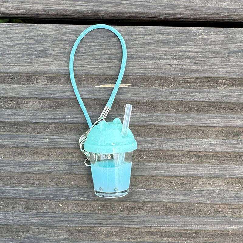 Labubu Bag Piece Dollhouse Mini Pearl Milk Tea Cup Model Pendant DIY Keychain Learning Scene Accessories Miniature Decoration