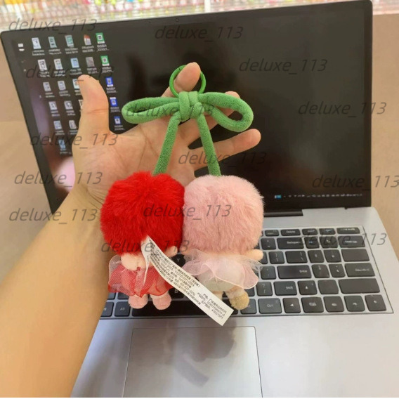 POP MART CRYBABY Cherry Crying Doll Cupid Tears Plush Bag Pendant Keychain Blind Box Toy