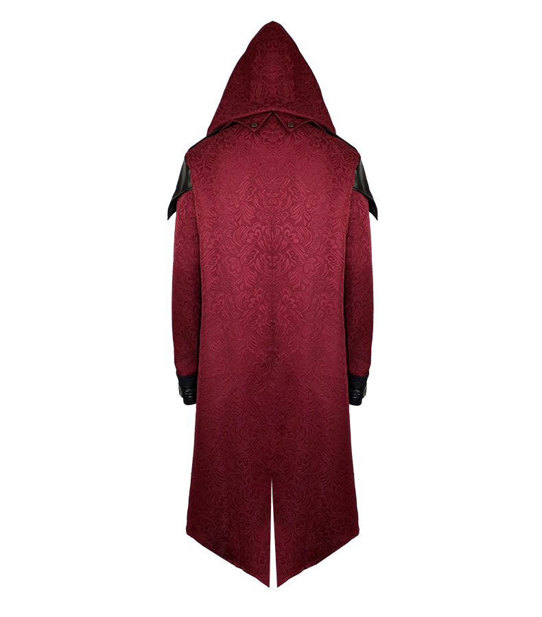 Stage Wear For men clothing Halloween retro patchwork jacket men's gothic dark costume