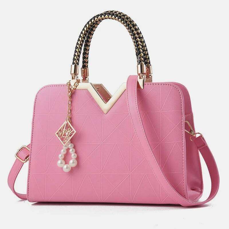 Women Patchwork Messenger Office Work PU Leather Female Ladies Handbag Fashion Elegant Shoulder Bag