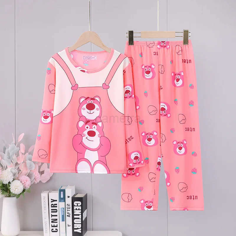 Sanrio Lovely Sanrio Kids Pajama Sets Casual Comfortable Soft Cartoon Print Nightwear Set Boys Girls Indoor Clothes Autumn Winter XJ250618XJ250618