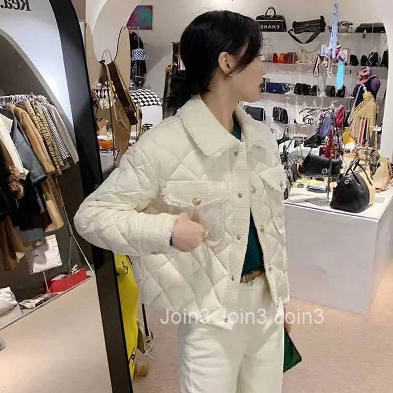Quilted Jacket Plush Padded Lady Parka Slim Fit Luxury Warm Winter Womens Cotton Coat on Sale Thick Great Loose Casual Cheap