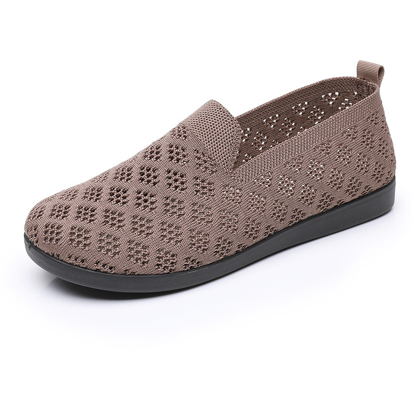 Summer Mesh Breathable Women's Flyknit Sneakers Ultra-light Non-slip Soft Sole Running Versatile Casual Shoes ddmythur