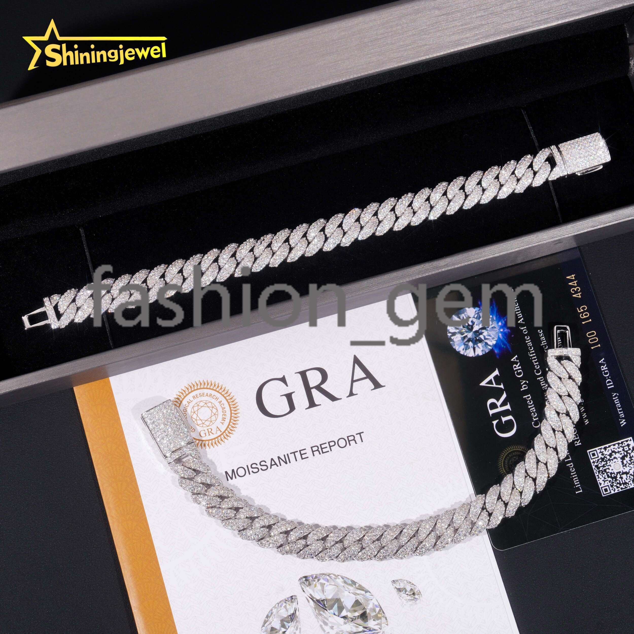Luxury Moissanite Cuban Necklaces - 925 Silver Waterproof Jewelry Manufacturer 100+ Chain Designs Custom Length 7-24
