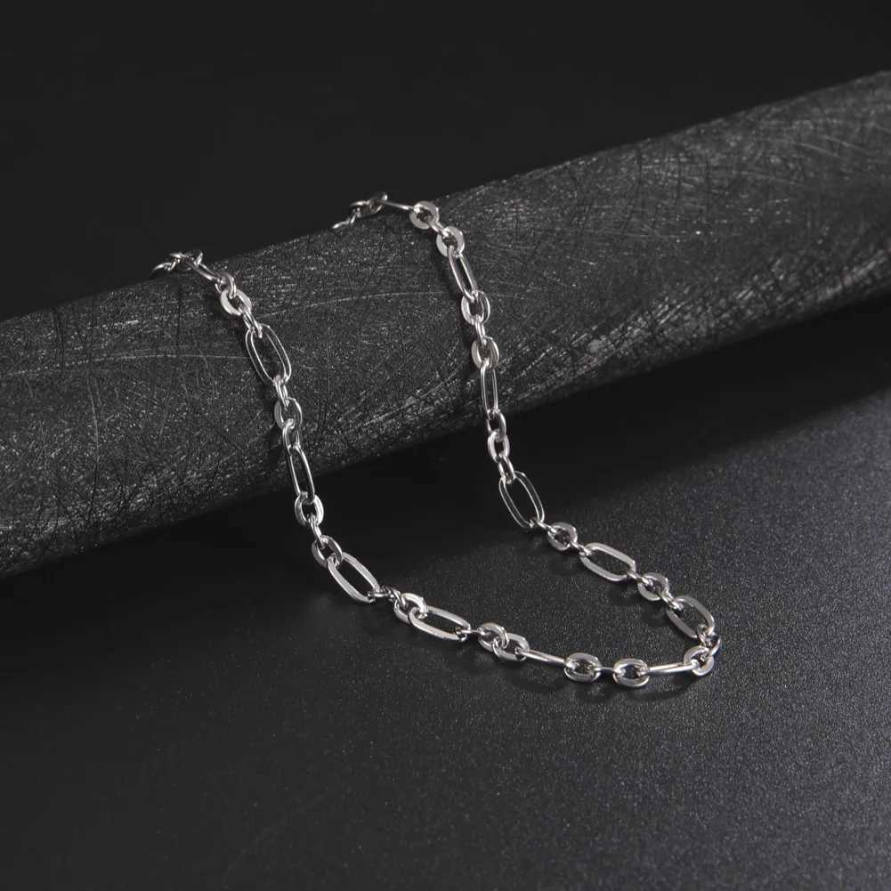My She Perclip Chain Stainl Steel Choker Necklaces for Men Wen Link Oval Cable Chain Fashion Jewelry DIY AccoriesC250617