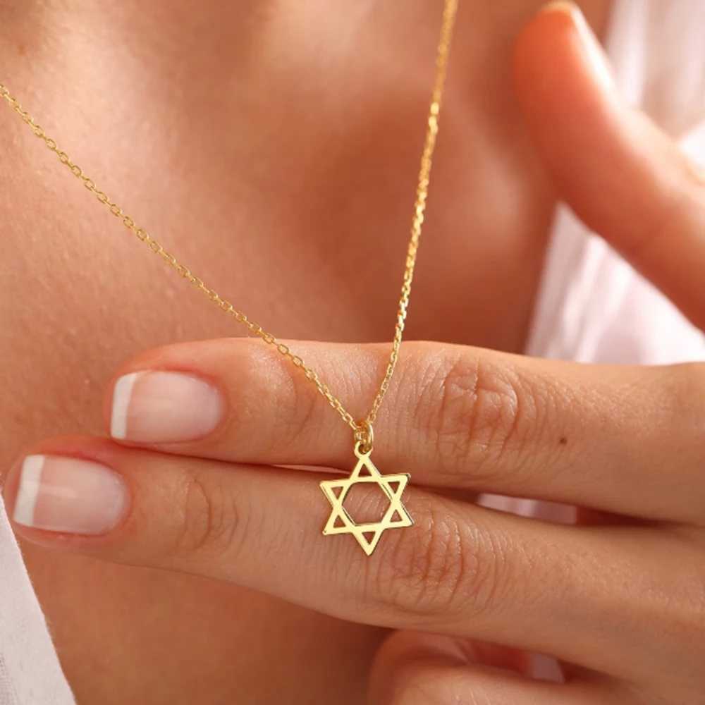 David Star necklace Je Star necklace David Star pendant personality trendy accessory W250618