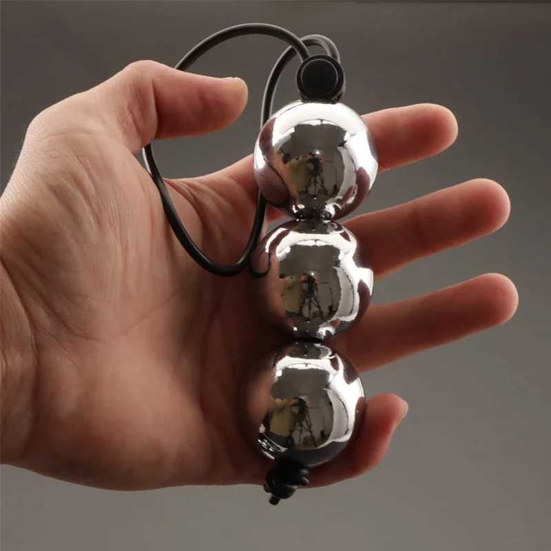 Wearable Cock Ring Penis Enlarger Stretcher Penis Growth By Weight Extender Male Exercise with Heavy Metal Ball Sex Toys for Men W250618