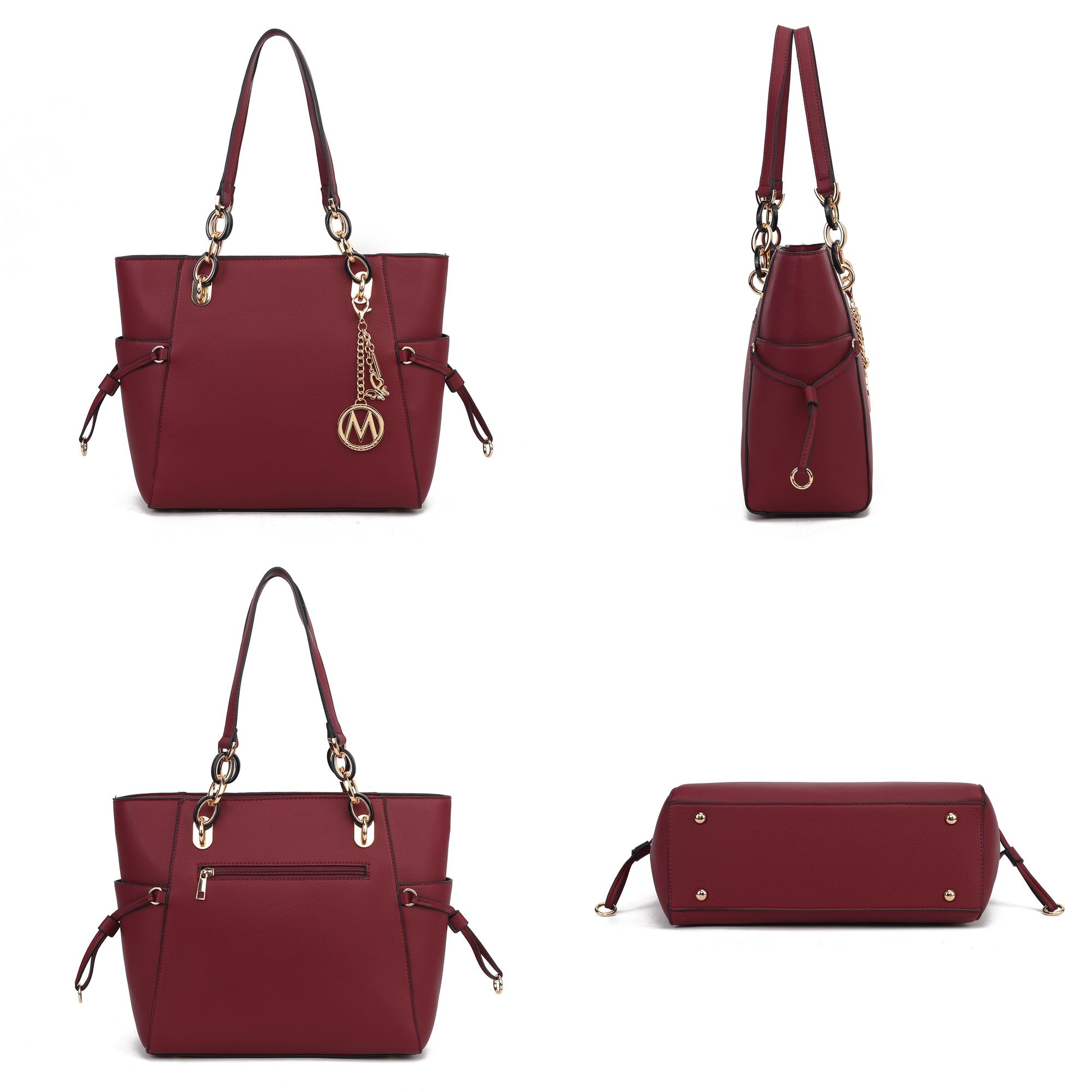 Designer Bag MKF Collection Yale Tote Women's Bag with Wallet Handbag Purse by Mia K Collection Tote Bag for Women Large Top Handle Handbag Fashi