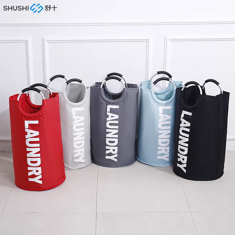 Canvas waterproof laundry storage basket, large capacity laundry basket, dirty clothes storage bag, household storage bin, manufacturer price, expert 