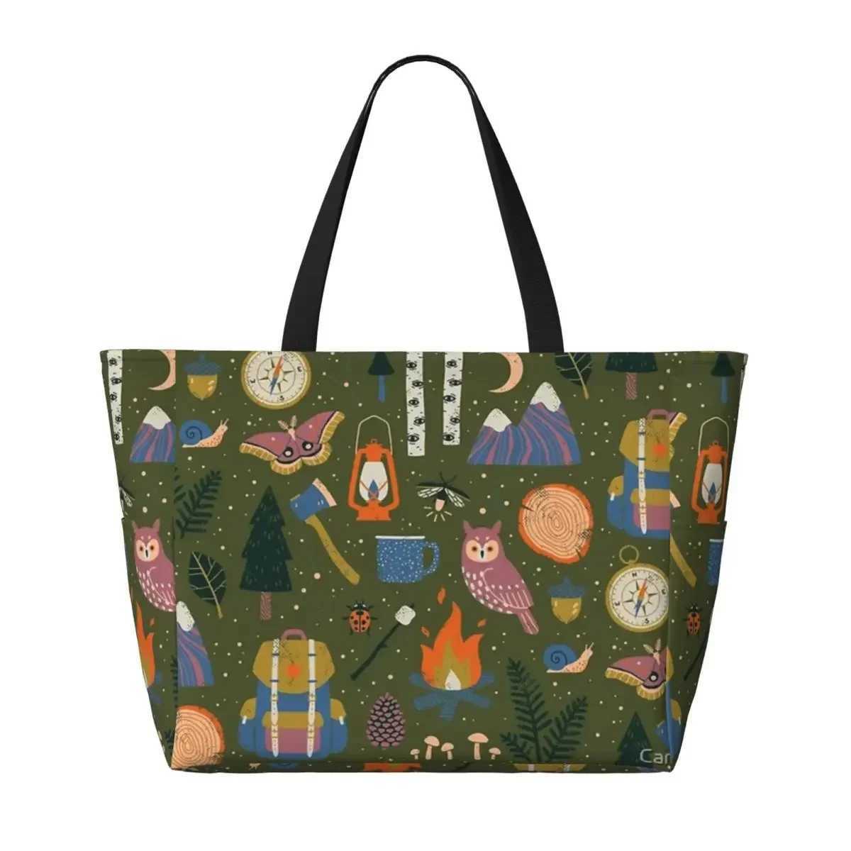Into The Woods Beach Travel Bag Customizable Tote Bag for Adults Birthday Gift Multi-Style Pattern W250618